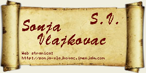 Sonja Vlajkovac vizit kartica